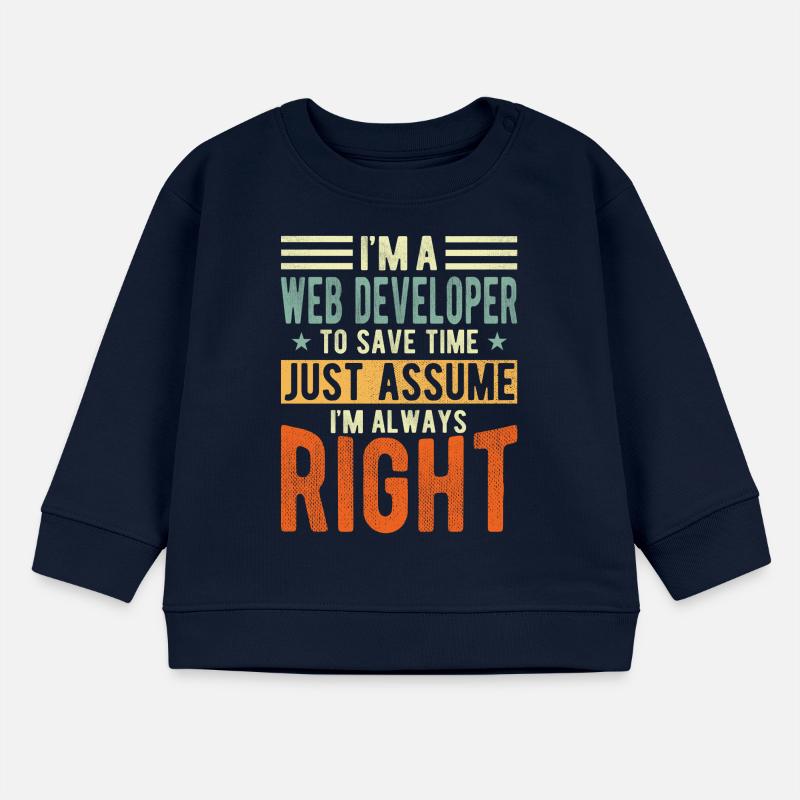 Web Developer Baby Sweatshirt by Stanley/Stella