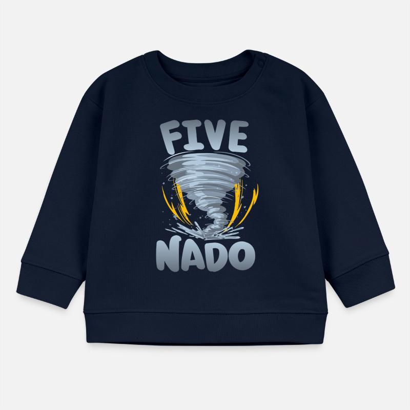 Five-nado Warning 4th birthday | Tornado Baby Sweatshirt by Stanley/Stella