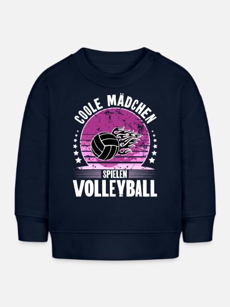 Volleyball - Baby Organic Sweatshirt Baby Changer von Stanley/Stella - Navy