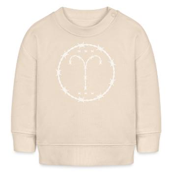 Widder Sternzeichen - Baby Organic Sweatshirt Baby Changer von Stanley/Stella - Natur - Vorne