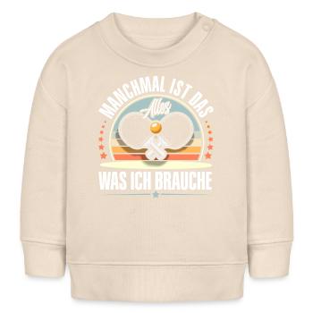 Tischtennis - Baby Organic Sweatshirt Baby Changer von Stanley/Stella - Natur - Vorne