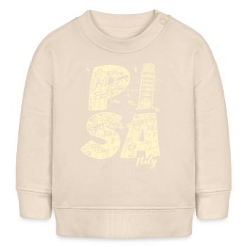 Pisa Italien Souvenir Urlaub - Baby Organic Sweatshirt Baby Changer von Stanley/Stella - Natur - Vorne