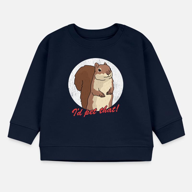 Süßes Eichhörnchen Hörnchen Grauhörnchen Geschenk Baby Organic Sweatshirt Baby Changer von Stanley/Stella