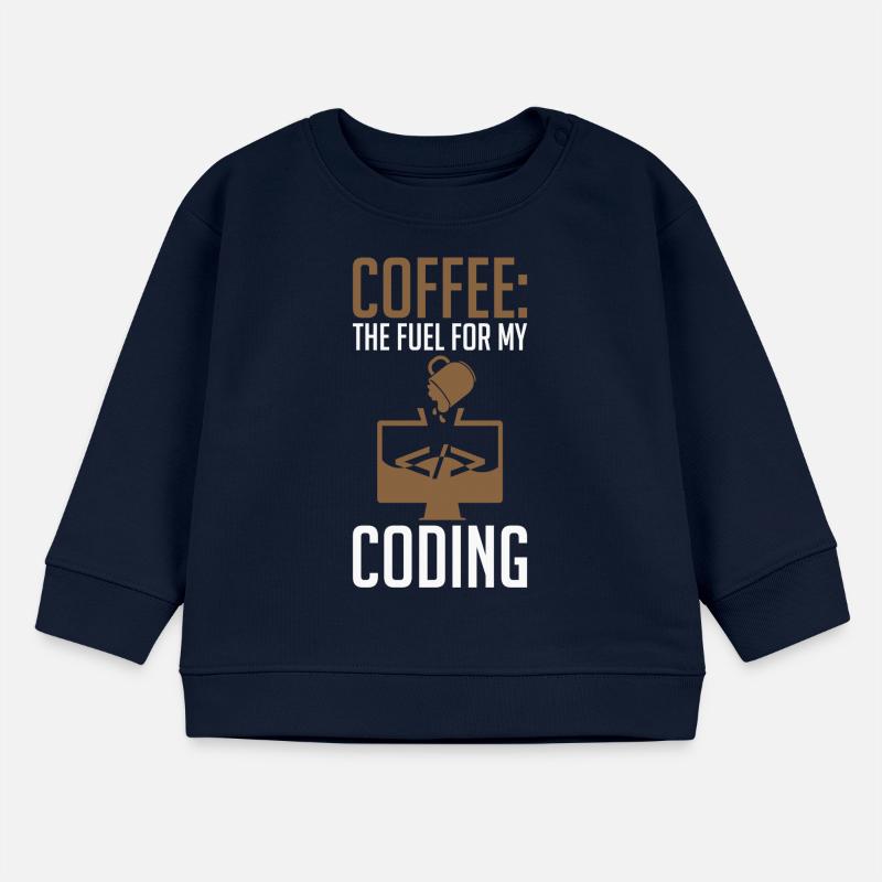 Coder Coffee Der Treibstoff Für Meine Codierung Baby Organic Sweatshirt Baby Changer von Stanley/Stella