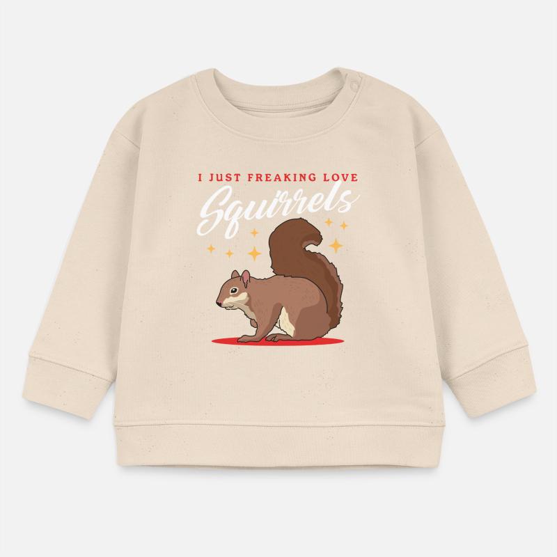 Süßes Eichhörnchen Hörnchen Grauhörnchen Geschenk Baby Organic Sweatshirt Baby Changer von Stanley/Stella