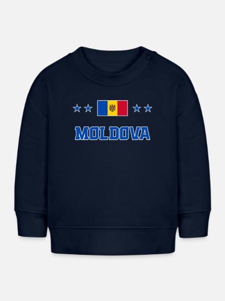 Moldawien - Baby Organic Sweatshirt Baby Changer von Stanley/Stella - Navy