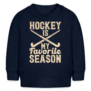 Eishockey - Baby Organic Sweatshirt Baby Changer von Stanley/Stella - Navy - Vorne