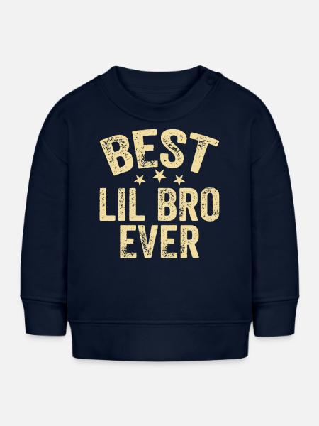 Bester Kleiner Bruder - Baby Organic Sweatshirt Baby Changer von Stanley/Stella - Navy