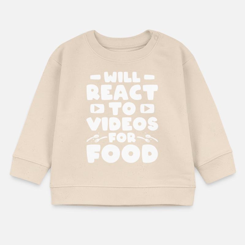 Reaction Streamer Video Reaktion Content Creator Baby Sweatshirt by Stanley/Stella