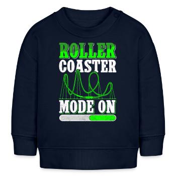 Roller Coaster Roller Coaster Gift - Baby Sweatshirt by Stanley/Stella - navy - Front