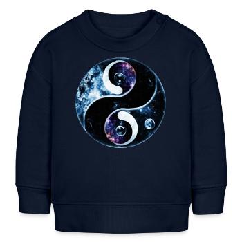 Yin Yang - Sweat bébé bio Stanley/Stella - bleu marine - Devant