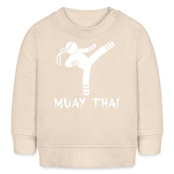 Muay Thai - Baby Organic Sweatshirt Baby Changer von Stanley/Stella - Natur - Vorne