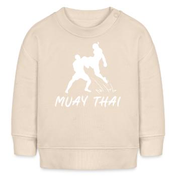Muay Thai - Baby Organic Sweatshirt Baby Changer von Stanley/Stella - Natur - Vorne