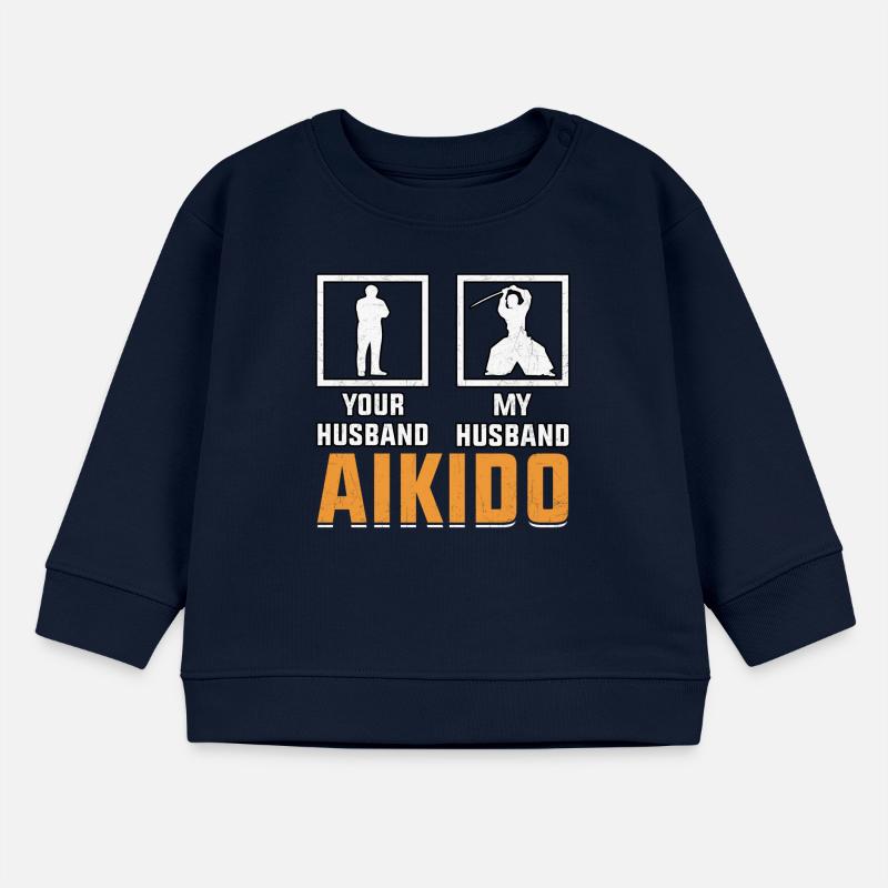 Aikido Ehemann Baby Organic Sweatshirt Baby Changer von Stanley/Stella