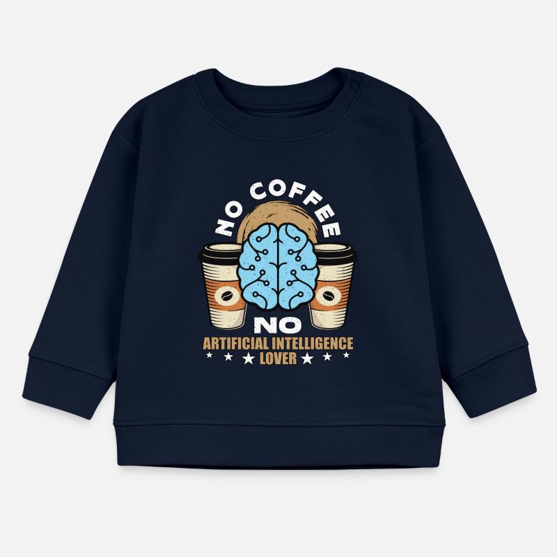 Artificial Intelligence No Coffee No Cyborg Coffee Baby Sweatshirt by Stanley/Stella