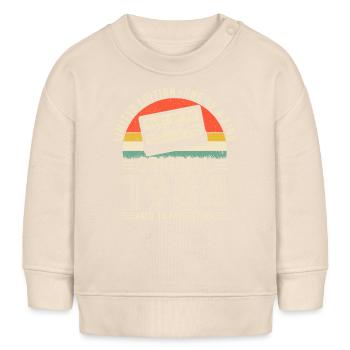 Vintage 1984 anniversaire Surprise - Sweat bébé bio Stanley/Stella - écru doux - Devant