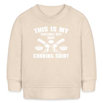 Rezept fGemüsesuppe mit Rindfleisch Kochshirt - Baby Organic Sweatshirt Baby Changer von Stanley/Stella - Natur - Vorne