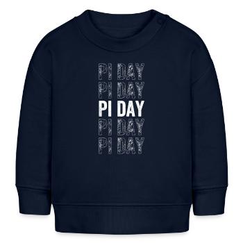 Pi Day 2024 - Baby Organic Sweatshirt Baby Changer von Stanley/Stella - Navy - Vorne