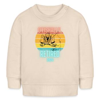 Ofishially wiederholt 2024 Retirenebt Fisherman Fish - Baby Organic Sweatshirt Baby Changer von Stanley/Stella - Natur - Vorne