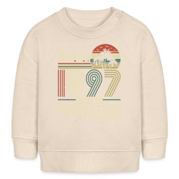 Einzigartiges 1997 Jahrgang Vintage - Baby Organic Sweatshirt Baby Changer von Stanley/Stella - Natur - Vorne