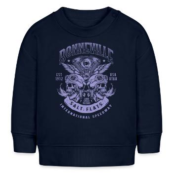 Bonneville Salt Flats Course de moto Vintage - Sweat bébé bio Stanley/Stella - bleu marine - Devant