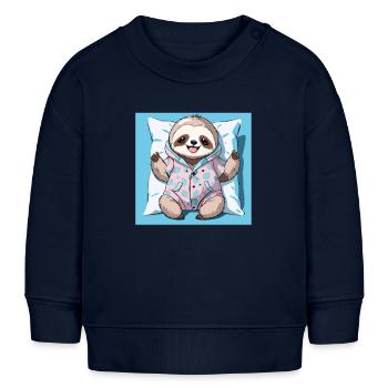 Paresse - Sweat bébé bio Stanley/Stella - bleu marine - Devant