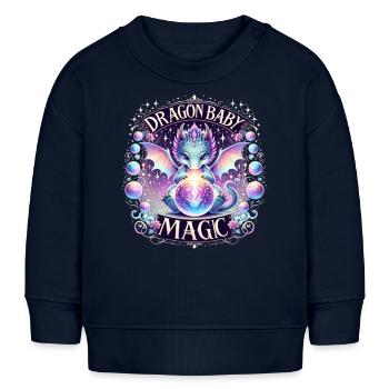 Dragon baby Magic - Baby Sweatshirt by Stanley/Stella - navy - Front