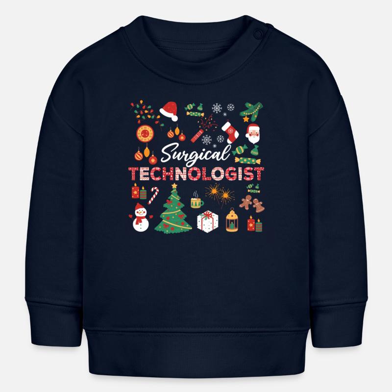 Assistante Technique Chirurgicale Noël - Sweat bébé bio Stanley/Stella - bleu marine