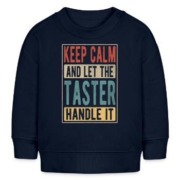 Cadeau rétro d’essai - Sweat bébé bio Stanley/Stella - bleu marine - Devant