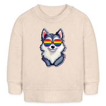LGBTQ - Sweat bébé bio Stanley/Stella - écru doux - Devant
