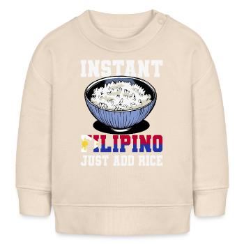 Filipino Rice Lover - Baby Sweatshirt by Stanley/Stella - soft Ecru - Front