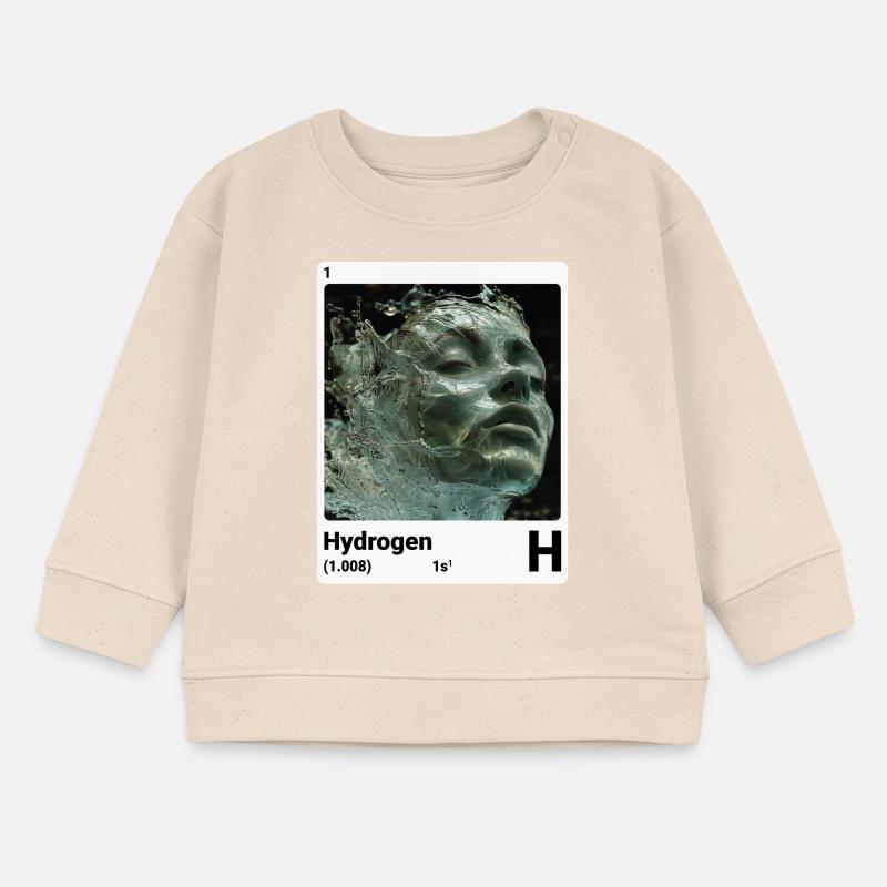 Hydrogène - H - Élément chimique 001 Sweat bébé bio Stanley/Stella
