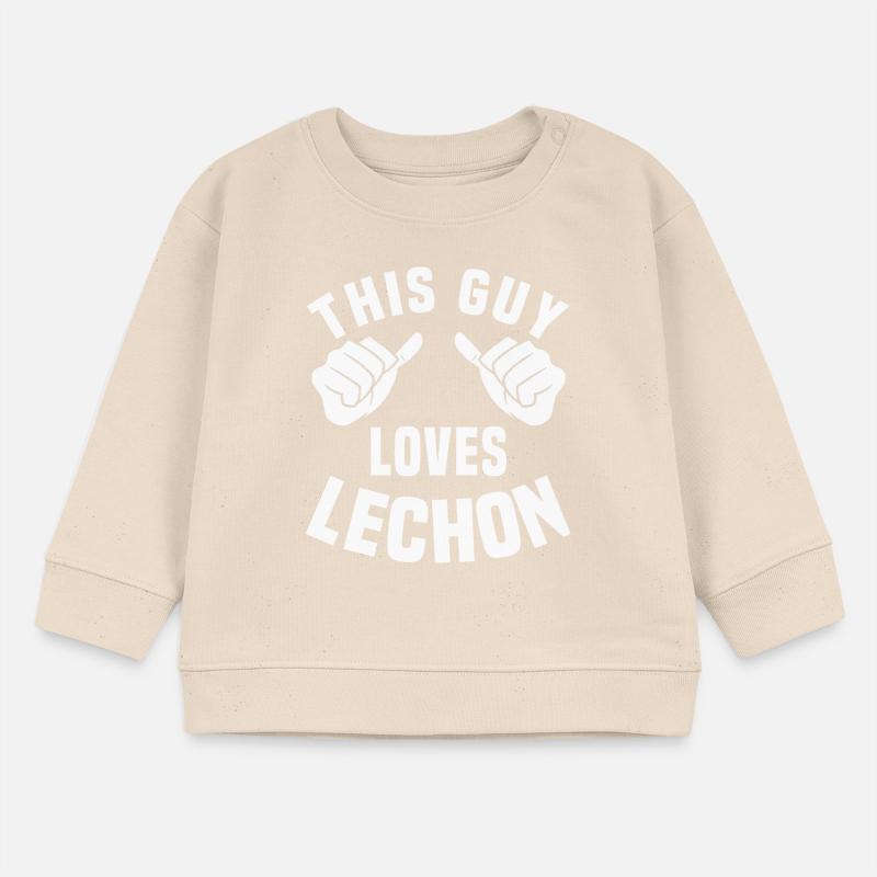 Ce mec adore le lechon Sweat bébé bio Stanley/Stella