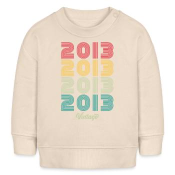 11 Jahre alter Jahrgang 2013 Limitierte Auflage 11. - Baby Organic Sweatshirt Baby Changer von Stanley/Stella - Natur - Vorne