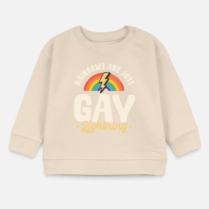 Regenbogen Sind Nur Schwule Blitze Baby Organic Sweatshirt Baby Changer von Stanley/Stella
