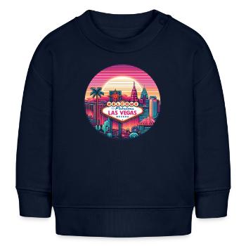 Las Vegas - Baby Organic Sweatshirt Baby Changer von Stanley/Stella - Navy - Vorne