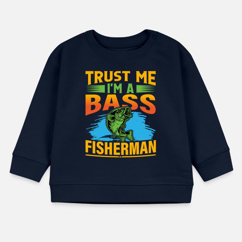 Glaub mir, ich bin ein Barschfischer Baby Organic Sweatshirt Baby Changer von Stanley/Stella