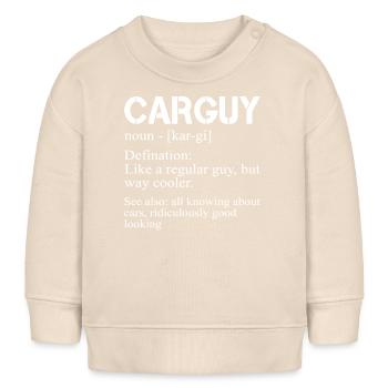Funny Car Guy T-shirt Car Guy Definition Gear Head - Baby Organic Sweatshirt Baby Changer von Stanley/Stella - Natur - Vorne