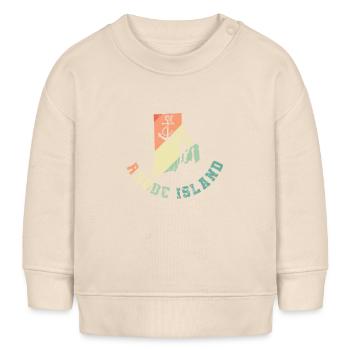 Rhode Island Heimat Staat in den USA - Baby Organic Sweatshirt Baby Changer von Stanley/Stella - Natur - Vorne