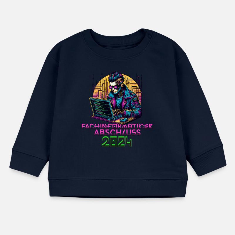 Fachinformatiker Abschluss Softwareentwickler Code Baby Organic Sweatshirt Baby Changer von Stanley/Stella