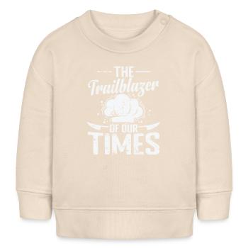 The Trailblazer of Our Times - Baby Organic Sweatshirt Baby Changer von Stanley/Stella - Natur - Vorne