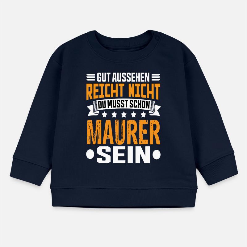 Bricklayer Building Construction Structural Engineer Bricklayer Funny Baby Sweatshirt by Stanley/Stella