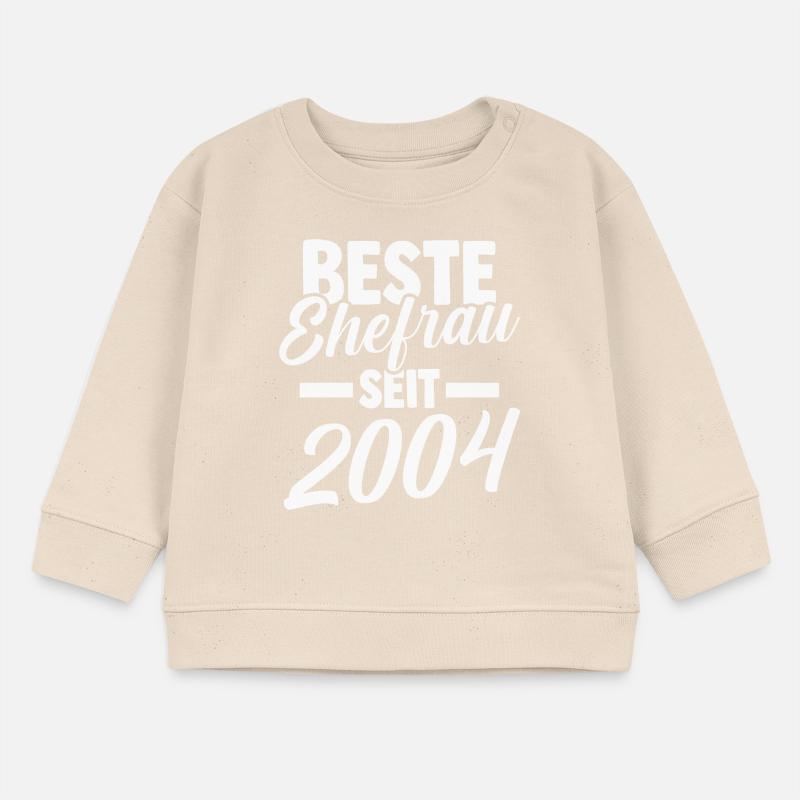 Valentinstag Beste Ehefrau Seit 2004 Baby Organic Sweatshirt Baby Changer von Stanley/Stella