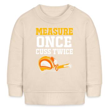 Bauarbeiter Baustelle - Baby Organic Sweatshirt Baby Changer von Stanley/Stella - Natur - Vorne