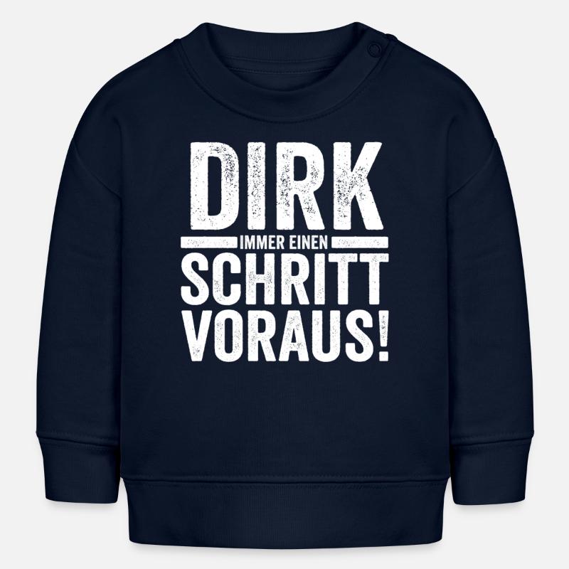 First name Dirk - Baby Sweatshirt by Stanley/Stella - navy