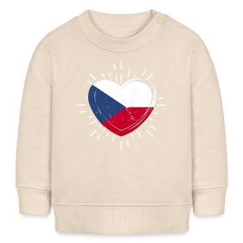 Tschechen Tschechisch Tschechien - Baby Organic Sweatshirt Baby Changer von Stanley/Stella - Natur - Vorne