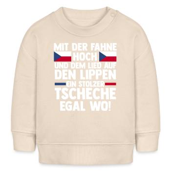 Tschechen Tschechisch Tschechien - Baby Organic Sweatshirt Baby Changer von Stanley/Stella - Natur - Vorne