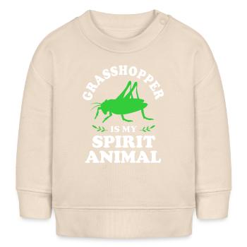 Grasshopper - Baby Sweatshirt by Stanley/Stella - soft Ecru - Front