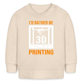 3D Druck - Baby Organic Sweatshirt Baby Changer von Stanley/Stella - Natur - Vorne