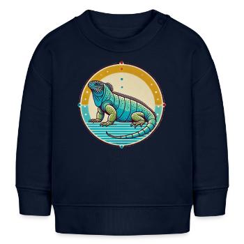 Ecuador Quito Guayaquil Ecuadorianische - Baby Organic Sweatshirt Baby Changer von Stanley/Stella - Navy - Vorne